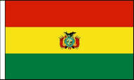 Bolivia Hand Waving Flags